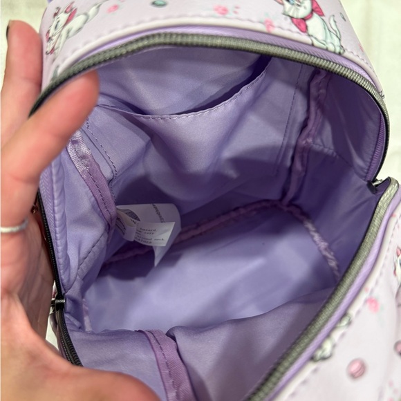 Loungefly Marie Aristocats Purple Mini Backpack - Picture 7 of 11